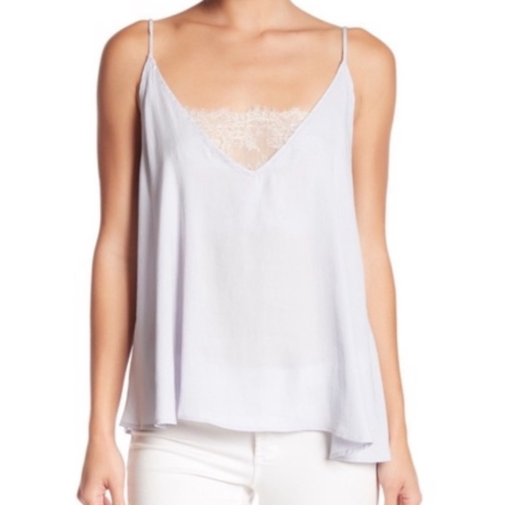 Free People Lace Insert Tank Top